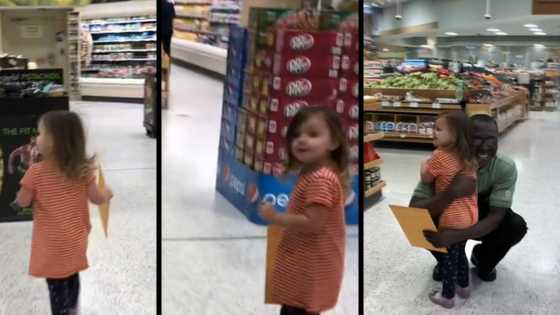 Little girl thanks grocery store bestie with a hug for bicycle he bought in viral clip, peeps catch feelings