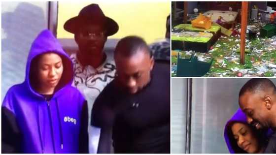 BBNaija: Fans well-pleased as Biggie finally issues massive punishment to Saga, Nini over disobedience