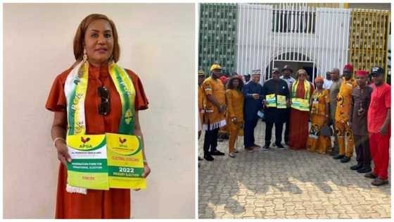 Weeks after receiving elite slap, photos, video show Ebele Obiano taking bold step to secure political seat