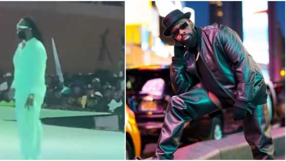 Video as Timaya begins Tinubu's concert with controversial hit song "As e Dey Sweet Us", Nigerians drag him