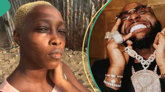 “Davido is still owing me”: Tribal-marked model Adetutu cries out online, reveals her agreement with singer