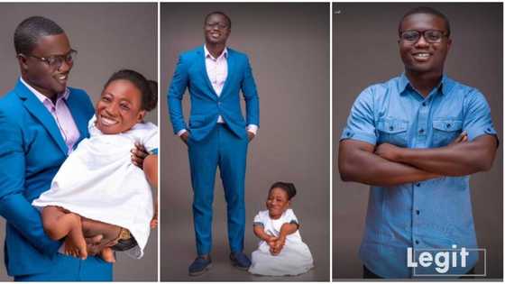 "She's 23-years-old": Handsome man who posed with beautiful diminutive lady opens up