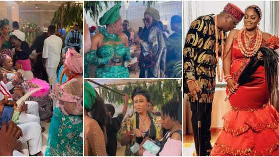 Ini Edo, Uche Jombo, other stars storm carnival-like traditional wedding of 2 movie producers