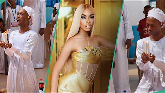 James Brown storms church for deliverance, speaks on spiritual battles: “Being famous, not physical”