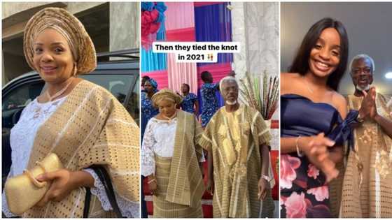 Nigerian woman marries her son's school roommate's father after they met on Facebook, photos melt hearts