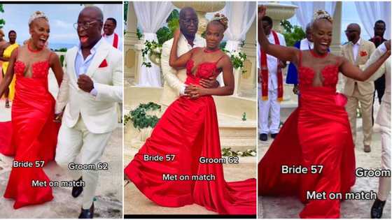 Woman, 57, gets wedded in red wedding gown, viral video of her youthful look emerges and trends on TikTok