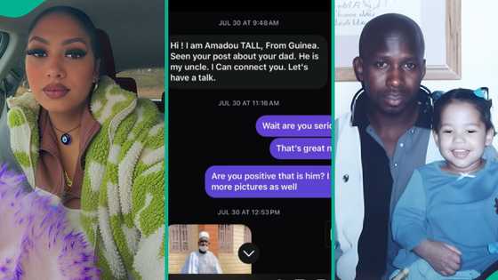 Lady finally locates father whom her mother got 'wrongly' deported to Africa 27 years ago