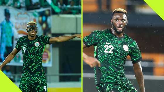 Strikers Osimhen and Boniface break silence after Super Eagles lost to Rwanda in Uyo