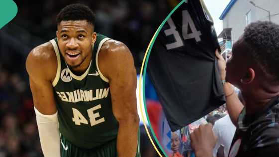 Man sells fake jersey of Giannis Antetokounmpo for N7k to NBA star at Balogun market in video