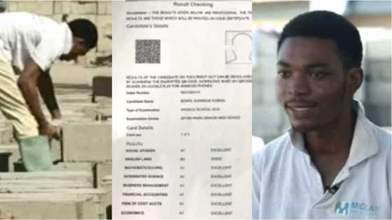 Bonfil Kobina: The brilliant boy who made 7A's in WASSCE but now picks blocks for a living