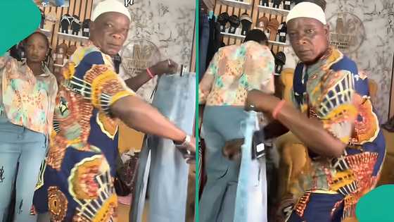 Cheerful Nigerian dad dances happily to promote daughter's business, netizens hail him on TikTok