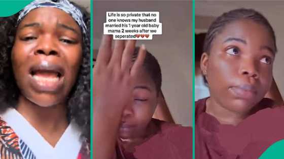 Lady who got separated from husband cries out as he marries baby mama 2 weeks later, video trends