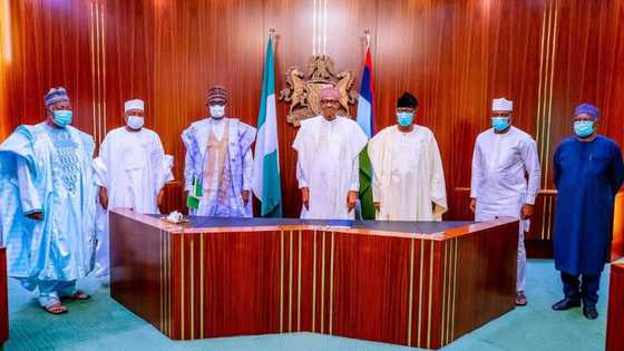 Days after defection to APC, former speaker Dimeji Bankole visits Buhari in Aso Rock