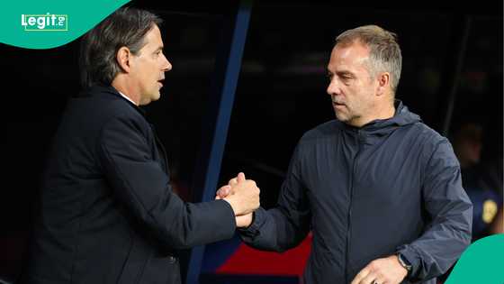 Hansi Flick reacts after Barcelona’s dramatic 3-3 Champions League draw vs Inter Milan