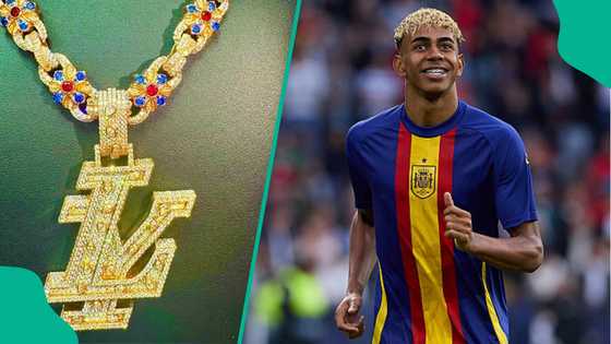 Barcelona youngster Lamine Yamal splashes ₦716 million on diamond necklace, video