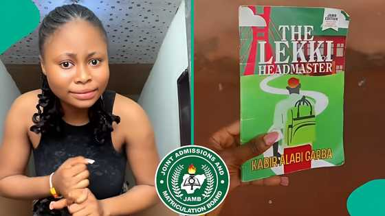 Lady dumps English novel after checking JAMB score, screenshot of her 2026 UTME result goes viral