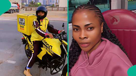 Nigerian lady working as delivery rider in UAE shares why she would choose the job a million times