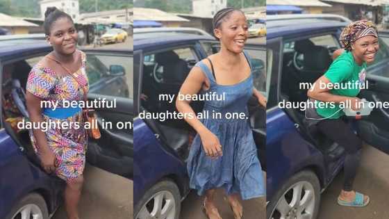 "I will marry the 6th one": Man who has 10 daughters shows them in one car, video goes viral on TikTok