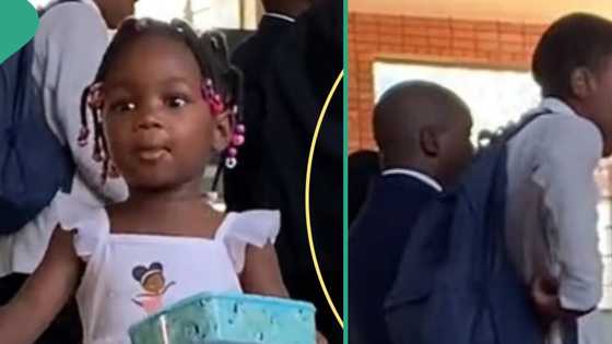 Little girl’s act of kindness melts hearts as she shares biscuit with stranger who refused at first