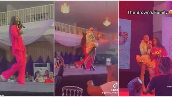 "What is this?" Video of James Brown and crew receiving award goes viral, crossdressers walk like slay queens