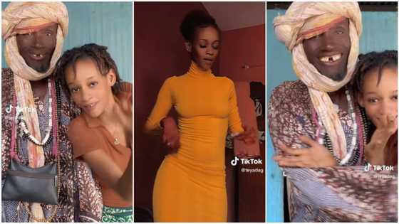 "Get her modelling deal": Beautiful lady and dad make TikTok video, she dances as he smiles