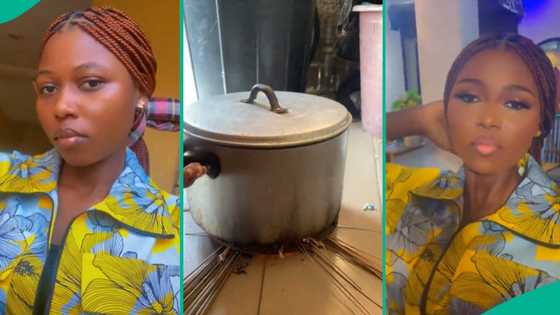 Lady shares what she does when gas finishes while cooking, amusing video trends