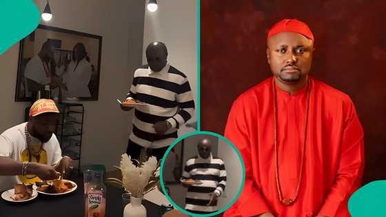 Israel DMW asked to switch seats at Davido’s private dinner in US, video elicits reactions