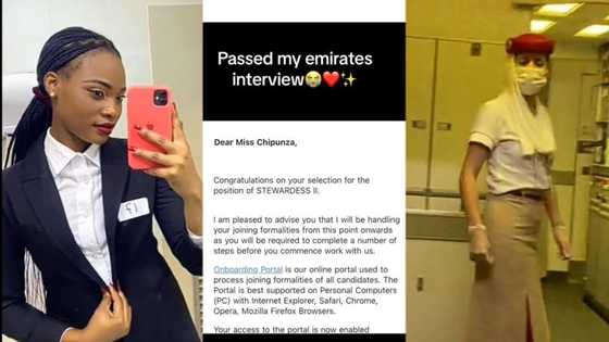 "Manifesting this": Lady finally gets high paying job at Emirates Airlines, shows her first day at work