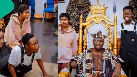 Alaafin of Oyo makes unexpected confession about Peller, Jarvis' videos as they visit his palace