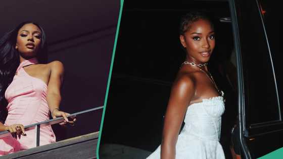 "Who dey do her?" Ayra Starr rocks black umbrella-like skirt, meets Serena Williams in Paris