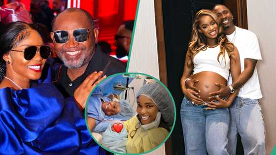 Iyabo Ojo’s lover, Paulo Okoye, celebrates as Priscilla Ojo and Juma Jux welcome their first child