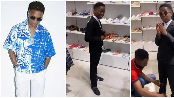 "All I see is Big Wiz": Reactions as Wizkid's Tife goes for suit fitting ahead of valedictory, shows swagger