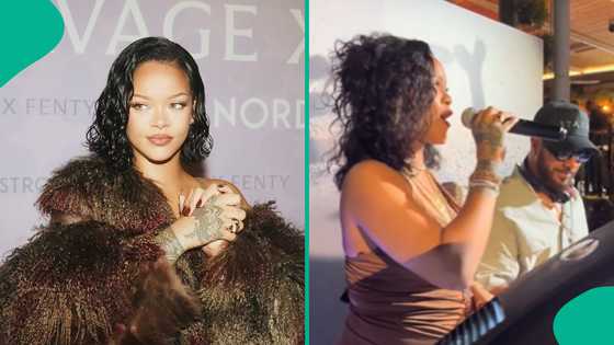 Rihanna whines waist to her country's local music as she launches her Fenty Beauty in Barbados