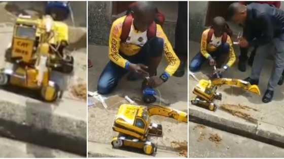 Talented Uyo-based teen creates Caterpillar truck controlled with water and syringe (video)