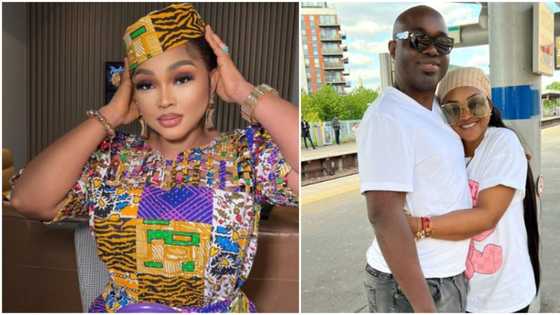 "Adekaz is handsome": Fans gush over Mercy Aigbe's husband as actress shares loved-up photo