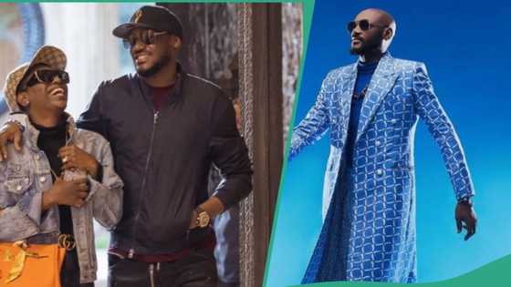 2Baba sings love song in wife's language, video melts hearts: "Love no sweet pass this"