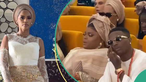 "They are married low key": Wizkid's Jada's asoebi glam at singer's mum's burial sparks reactions