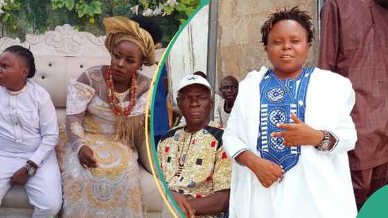 Nollywood actor Chukwunekwu Okweye ties the knot with wife in Anambra, pictures cause buzz