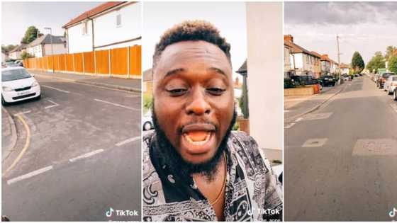 Nigerian man shares video of empty roads in UK as he walks with pride, says Oyinbo all ran because of sun