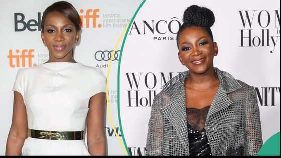 Celebrities drool as Genevieve Nnaji flaunts her hands, legs after being called old: "Grace & glory"