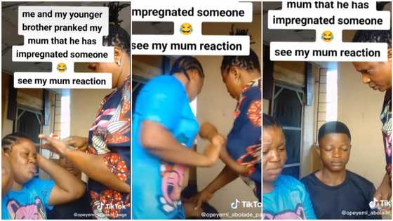 "This guy just suffer for nothing": Boy pranks mum, says he's impregnated girl outside, she gives him beating