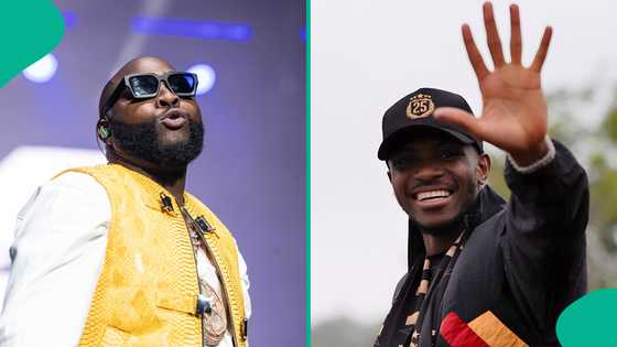 5ive: Davido reacts as Osimhen stylishly promotes his album at Galatasaray trophy parade