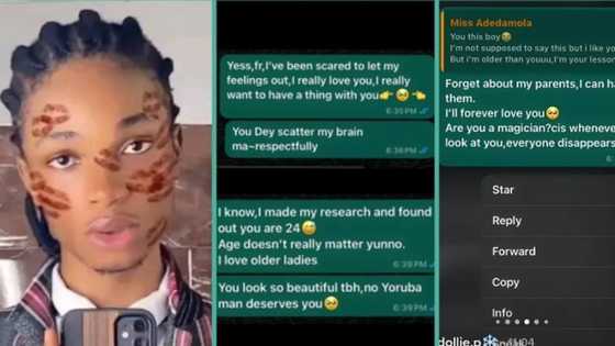Lesson teacher causes buzz with her reply to male student who confessed feelings for her, chats leak online
