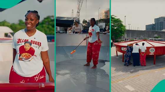 Hilda Baci washes large pot for cooking jollof rice, her mother leads with prayers: “I’m all set”