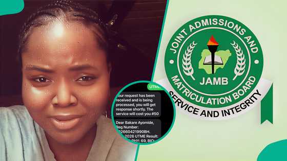 UTME 2026: Science student who was confused in exam hall smashes JAMB exam, displays her result