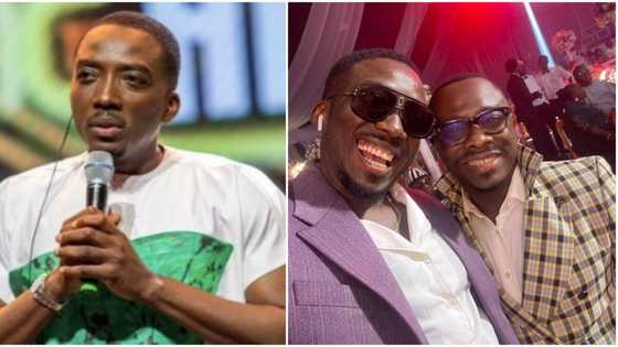 Bovi stirs funny reactions as he reveals Julius Agwu’s marital status at Funny Bone’s wedding, shares photo
