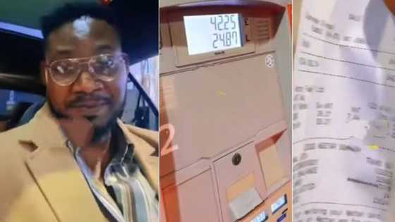 "Nigeria no hard": Abroad-based man displays price of fuel in UK, video causes buzz online