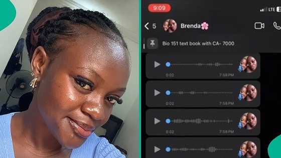 Lady reacts as younger sister who recently got into university sends 22 messages to her