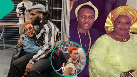 Clip of Burna Boy’s mother praying trends after son’s cuss words referencing her, Wizkid's late mum
