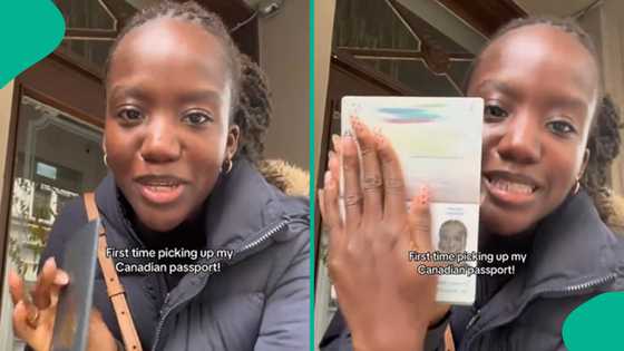 Lady gets her Canadian passport as she becomes citizen, shares video to celebrate